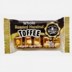 The Original Lolly Store Walkers Whole Roasted Hazelnut Toffee Slab 100g Lollies