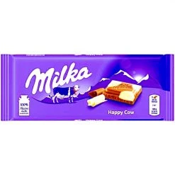 The Original Lolly Store Milka Happy Cows Milk & White Chocolate Bar 100g
