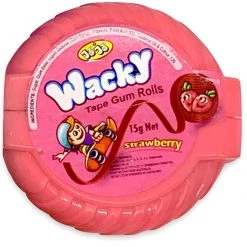 The Original Lolly Store Lollies Wacky Tape Bubble Gum Rolls