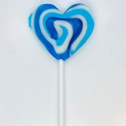 The Original Lolly Store Royal Blue, Blue & White Heart Handmade Lollipop