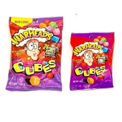 The Original Lolly Store Warheads Cubes - Sour Sweet & Fruity Chewy Candy