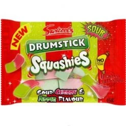 The Original Lolly Store Lollies Swizzels Drumstick Squashies Sour Cherry & Apple Flavour