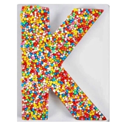 The Original Lolly Store Milk Chocolate Freckle Letter K. 40g 3 The Original Lolly Store Milk Chocolate Freckle Letter K. 40g