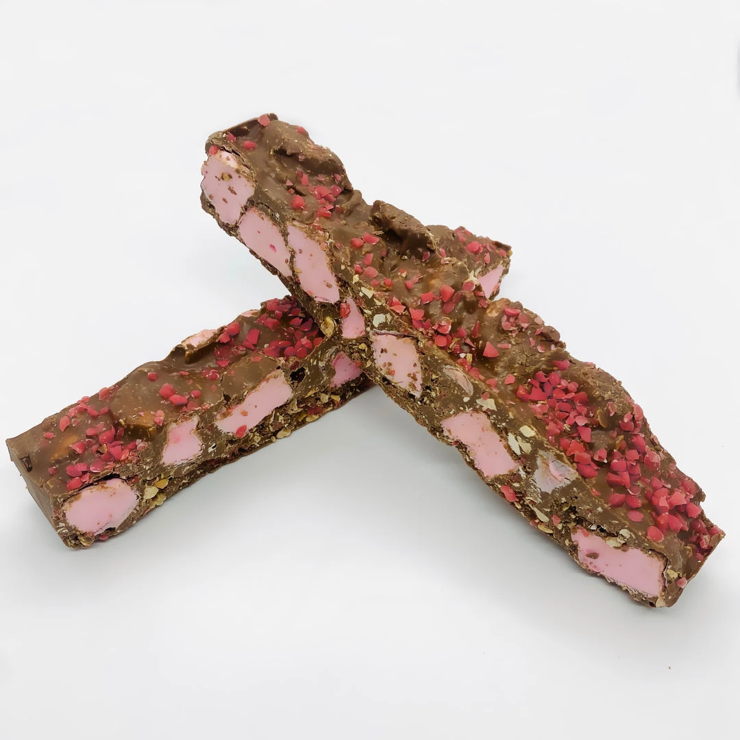 The Original Lolly Store Rocky Road - Milk Chocolate Raspberry 3 The Original Lolly Store Rocky Road - Milk Chocolate Raspberry