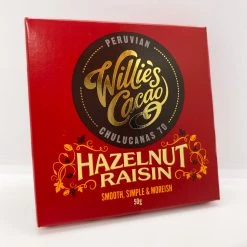 The Original Lolly Store Chocolates Willie's Cacao Hazelnut & Raisin