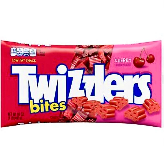 The Original Lolly Store Lollies Twizzlers Chewy Cherry Bites (Low Fat Big Bag 453g) 3 The Original Lolly Store Lollies Twizzlers Chewy Cherry Bites (Low Fat Big Bag 453g)
