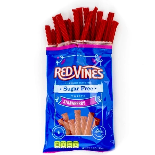 The Original Lolly Store Red Vines Sugar Free Twists 142g Licorice 4 The Original Lolly Store Red Vines Sugar Free Twists 142g Licorice