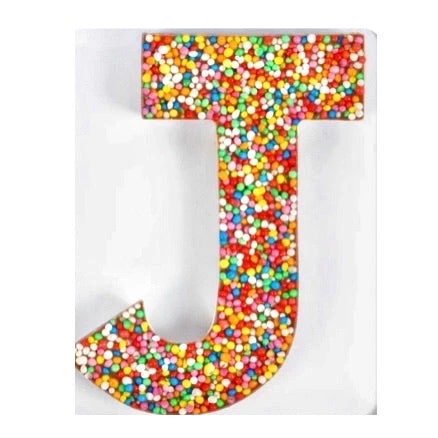 The Original Lolly Store Birthday Treats Milk Chocolate Freckle Letter J. 40g 3 The Original Lolly Store Birthday Treats Milk Chocolate Freckle Letter J. 40g