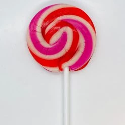 The Original Lolly Store Red, Pink & White Round Handmade Lollipop Lollies