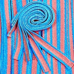 The Original Lolly Store Sour Blue Raspberry Straps 125g Lollies