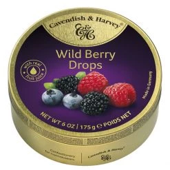 The Original Lolly Store Cavendish & Harvey Wild Berry Drops Tin Europe