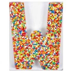 The Original Lolly Store Milk Chocolate Freckle Letter W. 40g