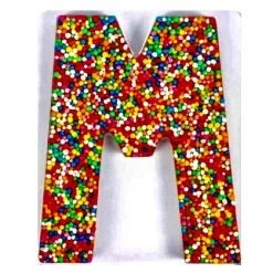 The Original Lolly Store Milk Chocolate Freckle Letter M. 40g