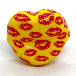 The Original Lolly Store Baby Shower/Christening/Gender Reveal Dummy Red Kisses Yellow Lips Lollipop