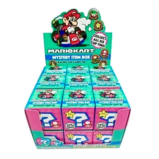 The Original Lolly Store Mario Kart Racing Cup Mystery Item Tin 9 The Original Lolly Store Mario Kart Racing Cup Mystery Item Tin