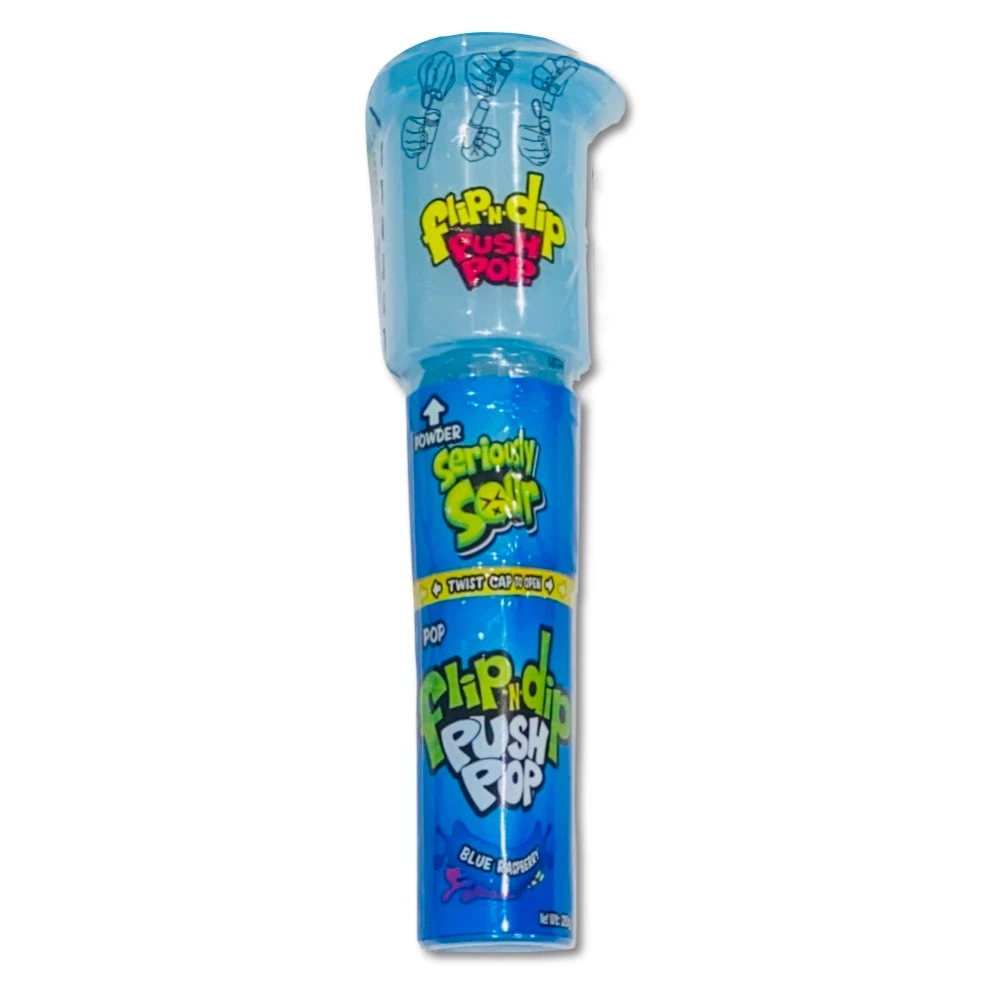 The Original Lolly Store Lollies Flip ‘n’ Dip Seriously Sour Push Pop (Assorted Flavours) 6 The Original Lolly Store Lollies Flip ‘n’ Dip Seriously Sour Push Pop (Assorted Flavours)