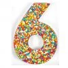 The Original Lolly Store Birthday Treats Milk Chocolate Freckle Number 6. 40g