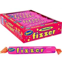 The Original Lolly Store Lollies Fizzer Strawberry Bar (Pink)