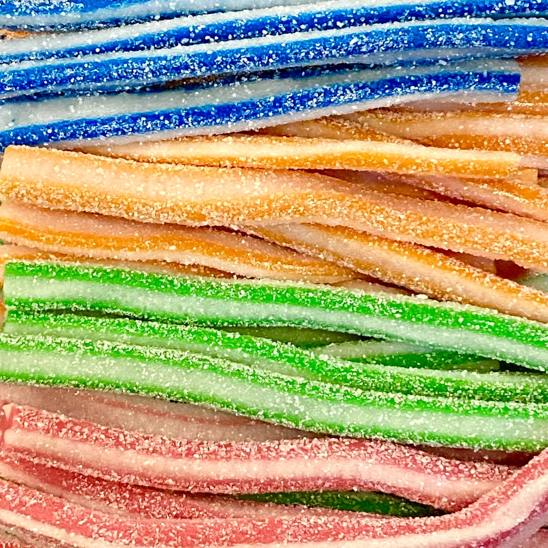 The Original Lolly Store Mini Rainbow Sour Cables Lollies 3 The Original Lolly Store Mini Rainbow Sour Cables Lollies