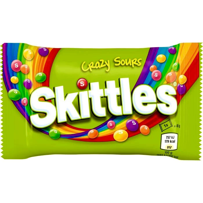 The Original Lolly Store Skittles Crazy Sours 45g 3 The Original Lolly Store Skittles Crazy Sours 45g