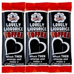 The Original Lolly Store Walker's Nonsuch Lovely Liquorice Toffee Bars 50g