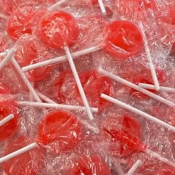 The Original Lolly Store Red Raspberry Lollipops