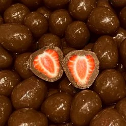 The Original Lolly Store Milk Chocolate Freeze Dried Strawberries