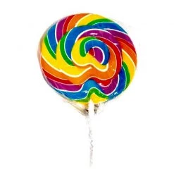 The Original Lolly Store Swirly Rainbow Lollipop 50g