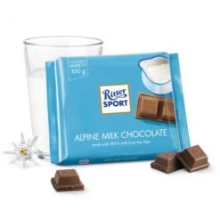 The Original Lolly Store Chocolates Ritter Sport Alpine Milk Chocolate Alpenmilch
