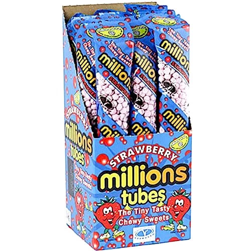 The Original Lolly Store Millions Strawberry 60g 4 The Original Lolly Store Millions Strawberry 60g