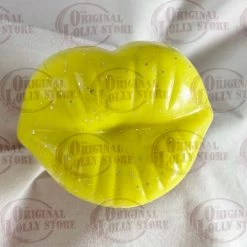 The Original Lolly Store Dummy Yellow Kissy Lips Lollipop