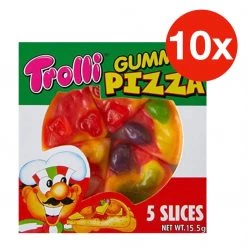 The Original Lolly Store Lollies Trolli Gummi Pizza (10 Pack)
